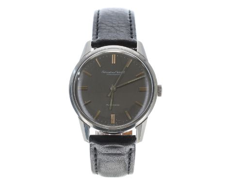 IWC (International Watch Co.) Schaffhausen automatic stainless steel gentleman's wristwatch, reference no R810, serial no. 18