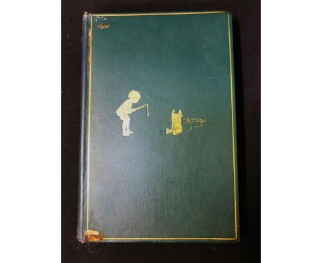 A.A MILNE 'WINNIE THE POOH'1926 first edition, green calf with gilt pictorial decoration, illustrated by Ernest H. Shepard, M