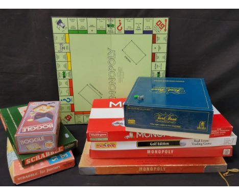 SELECTION OF BOARD GAMESincluding Trivial Pursuit, Monopoly and Scrabble