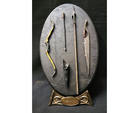 THE LORD OF THE RINGS "THE ARMS OF THE MORIA ORCS" SHIELD released in May 2003 and in a limited edition of 2500, the shield d