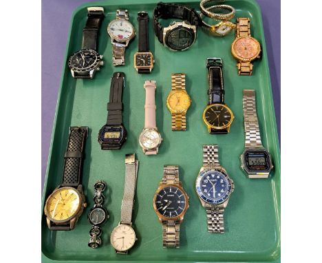 SELECTION OF LADIES AND GENTLEMEN'S WRISTWATCHESincluding Emporio Armani, Just Cavalli, Michael Kors, Casio, Sekonda and Dani