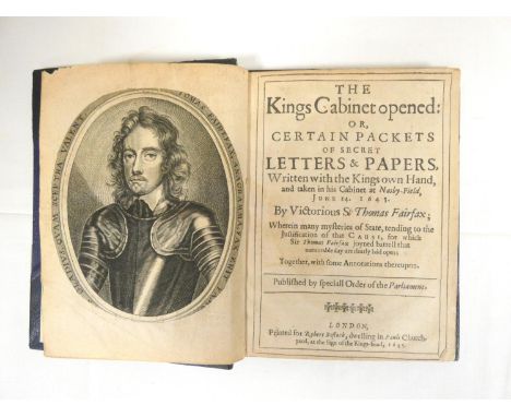 KING CHARLES THE FIRST.&nbsp;&nbsp;The Kings Cabinet Opened or Certain Packets of Secret Letters &amp; Papers Written with th