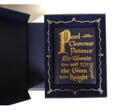 FOLIO SOCIETY. The Poems of the Pearl Manuscript.&nbsp; Ltd. ed. 264/980. Col. facsimile on stiff leaves throughout. Blue goa