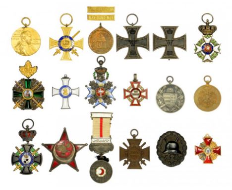 A GROUP OF CONTINENTAL ORDERS, DECORATIONS AND MEDALS ATTRIBUTED TO MAJOR ALFRED FRITSCHI (KARLSRUHE 1874-1945 FREIBURG) OF T