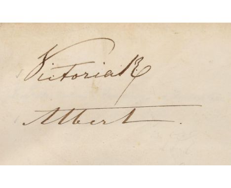 AUTOGRAPHS.  SUBSCRIBERS TO WINTERHALTER'S PORTRAIT OF THE QUEEN an album of 1,200 signatures including those eof Queen Victo
