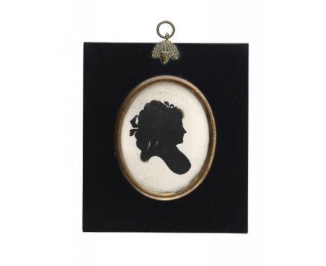 JOHN MIERS (C1758-1821) PORTRAIT OF A LADY PROBABLY OF THE SHAND FAMILY   painted on plaster, the artist's fragmentary trade 