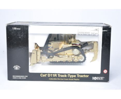 Norscot 1/50 diecast model construction issue comprising CAT D11R Track Type Tractor. Special Gold Edition. Excellent, in ori