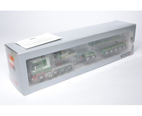WSI 1/50 diecast model truck issue comprising Limited Edition 133/255 Mercedes Actros Titan Megaspace (8x4) tractor unit with