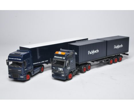 Code 3 1/50 Diecast Model Truck issues comprising DAF and Volvo tractor trailer combinations, in the livery of Pickfords. Hav