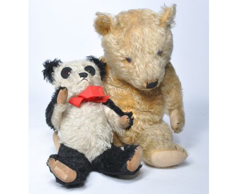 Duo of Chiltern bears including Panda (label attached) and one other as shown.