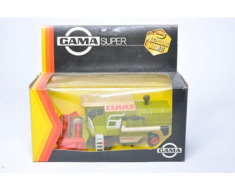 GAMA Super Claas Dominator Combine. Some fading to white plastic, otherwise secure in original box. 