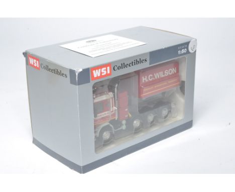 WSI 1/50 diecast model truck issue comprising Limited Edition 107/155 Scania 143E (8x4) tractor unit with ballast box, in the