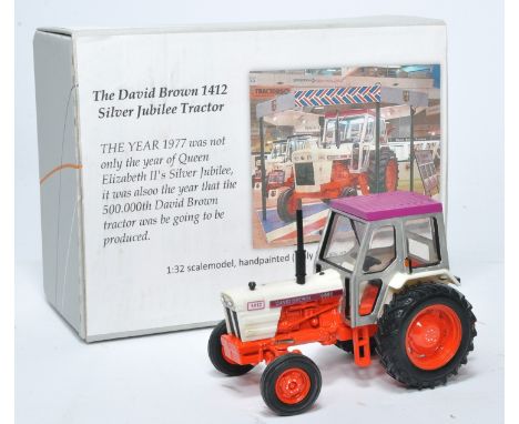 Britains based code 3 1/32 diecast farm model issue comprising David Brown 1412 Silver Jubilee Tractor. Limited edition of 50