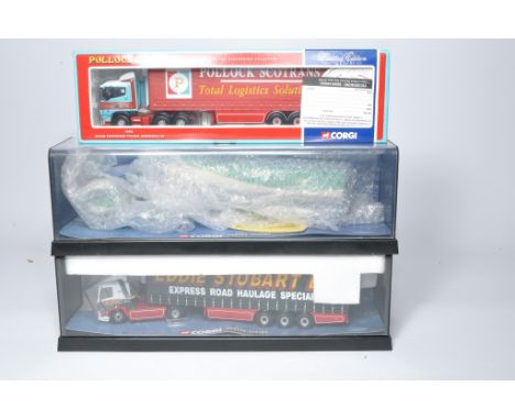 Corgi 1/50 diecast model truck issues comprising trio of issues including Eddie Stobart, BP and Pollock, as shown. Generally 