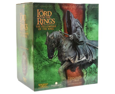 Sideshow Weta The Lord of the Rings The Fellowship of the Ring Ringwraith & Steed polystone figurine, Sealed inside Excellent