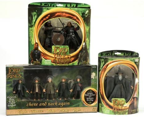 ToyBiz The Lord of the Rings figure packs x3, to include There and Back Again..., Boromoir &amp; Lurtz, Gandalf. Excellent wi