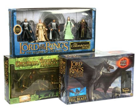 ToyBiz The Lord of the Rings figure packs x3, to include The Fellowship of the Ring Deluxe Gift Pack, The Return of the King 