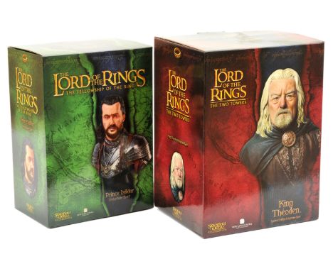 Sideshow Weta The Lord of the Rings pair of polystone busts, to include The Fellowship of the Ring Prince Isildur &amp; The R