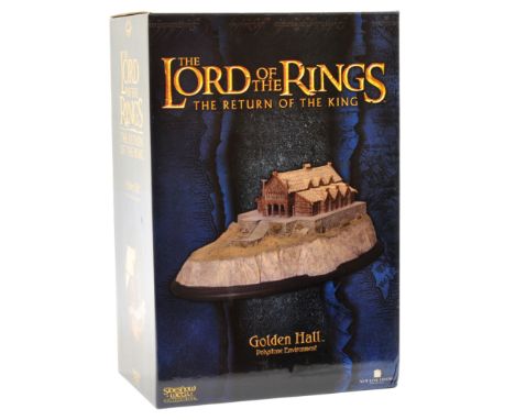 Sideshow Weta The Lord of the Rings The Return of the King Golden Hall polystone environment, Sealed inside Excellent to Near