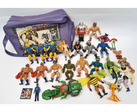 Mattel He-Man Masters of the Universe quantity of incomplete action figures in a mixed lot. Poor to fair