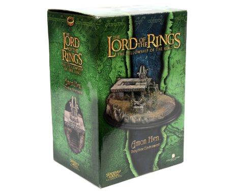 Sideshow Weta The Lord of the Rings The Fellowship of the Ring Amon Hen polystone environment, Excellent to Near Mint, within