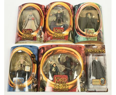 ToyBiz Lord of the Rings action figures x 6, to include Gandalf - Stormcrow, Saruman The White, Pippin &amp; Ugluk, and other