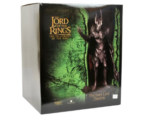 Sideshow Weta The Lord of the Rings The Fellowship of the Ring The Dark Lord Sauron polystone figurine, Sealed inside Good Pl