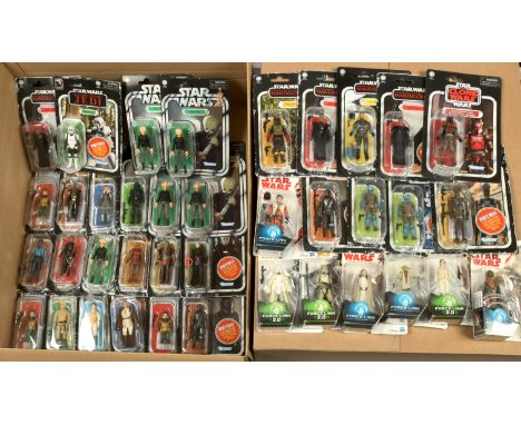 Hasbro Star Wars Retro & Vintage collection figures. Packaging condition good to good plusSome cards have price stickers & be