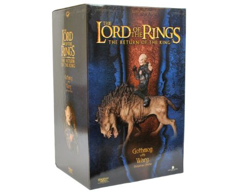 Sideshow Weta The Lord of the Rings The Return of the King Gothmog with Warg polystone statue, Sealed inside Fair Plus (small