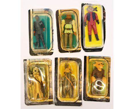 Kenner Star Wars vintage sealed action figure cut cards Nien Nunb, Nikto, Ree-Yees in mixed lot. Fair to goodAll figures are 