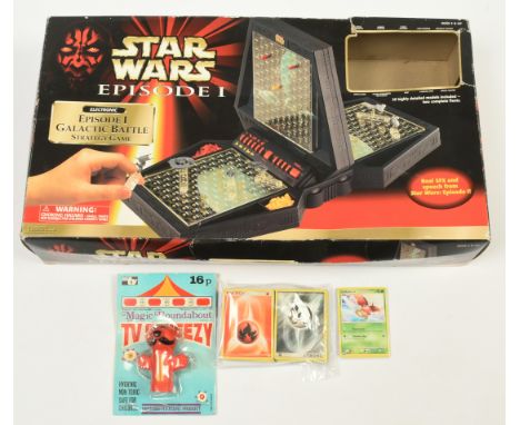 Small quantity of TV &amp; Film related collectables, to include Tiger Electronic Star Wars Episode I Galactic Battle Game, V