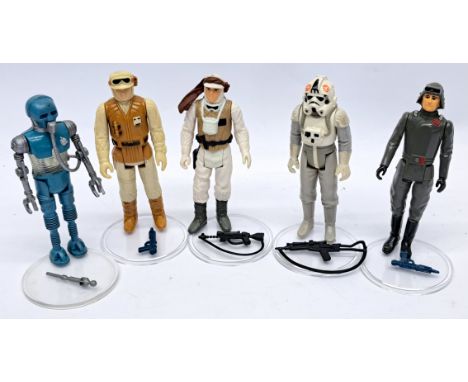 Kenner Star Wars vintage loose complete action figures inc 2-1b, Luke Skywalker Hoth Battle Gear, AT-AT Driver. Condition goo
