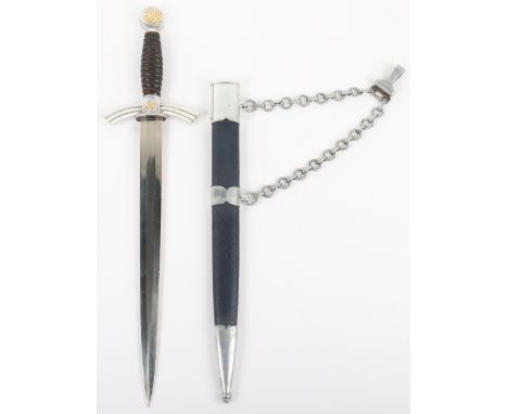 WW2 German Luftwaffe 1st Pattern Officers Dress Dagger by Tiger Solingen, fine example of a 2nd type 1st model Luftwaffe offi