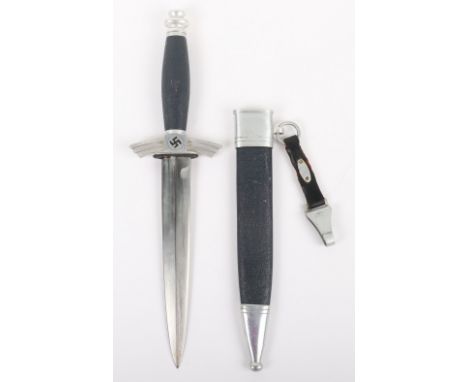 Third Reich DLV/ NSFK Flyers Dagger by F &amp; A Helbig, good example of a 2nd type example with full aluminium fittings. Blu