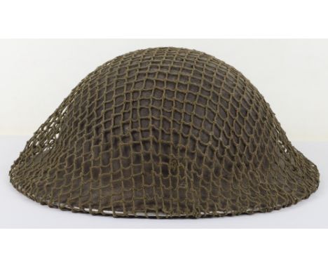 WW2 British Army Combat Helmet, good example of a standard combat helmet, retaining much of its original rough textured paint