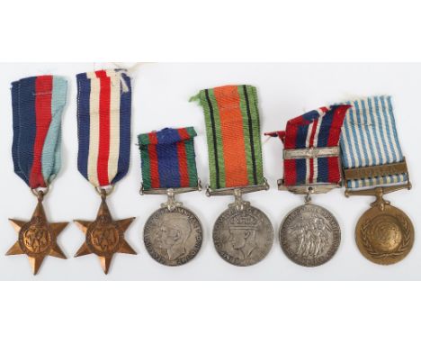 * Canadian Medal Group of Six Covering Service from WW2 Into the Korean Conflict, group consists 1939-45 star, France &amp; G