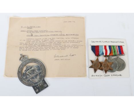 WW2 Medal Group of Four Attributed to Grenadier Guardsman 2619070 E Maguire Who Was Involved in the Production of the Regimen