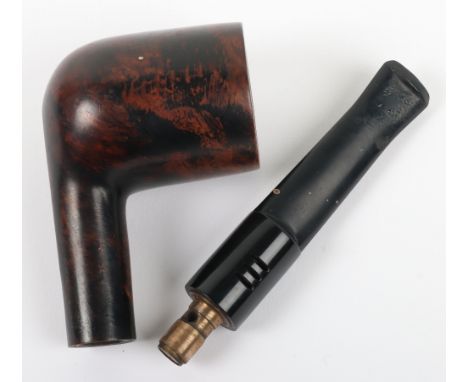 WW2 Royal Air Force / Special Operations Executive (S.O.E) Escape and Evasion Compass Concealed in Smoking Pipe, fine example