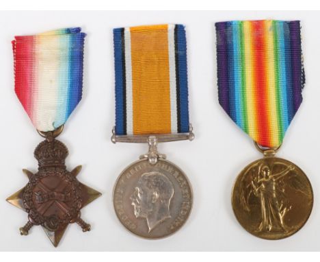 Great War 1914-15 Star Medal Trio 2nd Battalion the London Regiment Wounded on 1st Day of the Battle of the Somme 1st July 19
