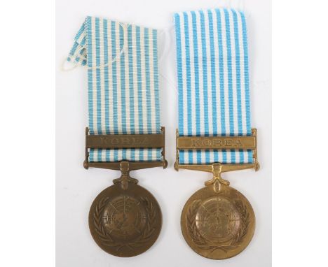 * Pair of Canadian Issue United Nations Korea Medals, awarded to “B800873 R.H. MATTEWS” and “SB 34856 R.J. KEER”. Official co