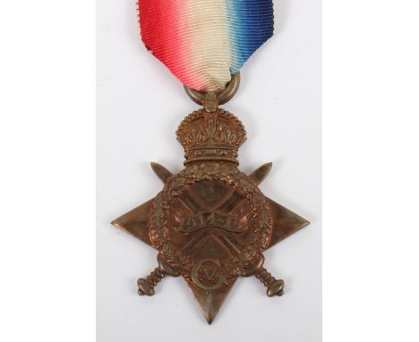 Great War Military Cross Winners 1914-15 Star Medal, West Kent Yeomanry and Royal Artillery, medal awarded to “553 SJT O. HIL