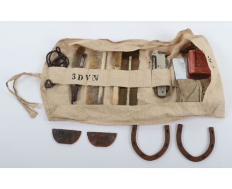 WW1 British 3rd Devonshire Regiment Privates Personal Kit Roll, a superb example of the personal kit role for a private in th