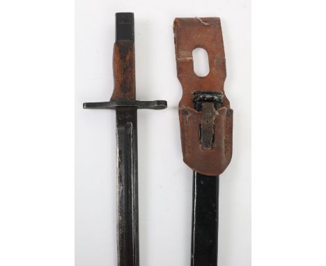 Rare Imperial Japanese Naval Land Forces / Marines Type 30 Bayonet by Toyada Automatic Loom Works, this being the late war pa