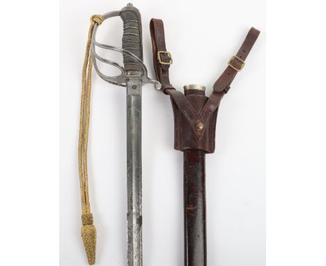 British 1821 Pattern Royal Artillery Officers Sword Reputed to Belonged to Colonel E G Cheke Royal Field Artillery, regulatio