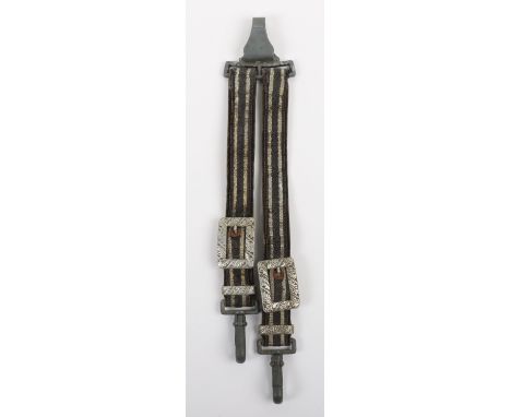 WW2 German Luftwaffe Dagger Hanging Straps, fine pair of the brocade hanging straps for a 2nd pattern Luftwaffe officers dres