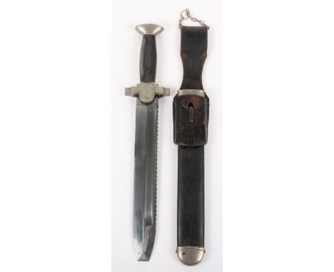 Third Reich Red Cross (D.R.K) Enlisted Mans Dress Dagger, good untouched example of an enlisted mans dress dagger with black 