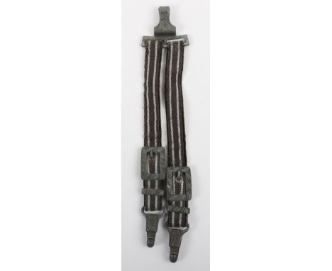 WW2 German Luftwaffe Deluxe Pattern Dagger Hanging Straps, pair of the brocade hanging straps for a 2nd pattern Luftwaffe off