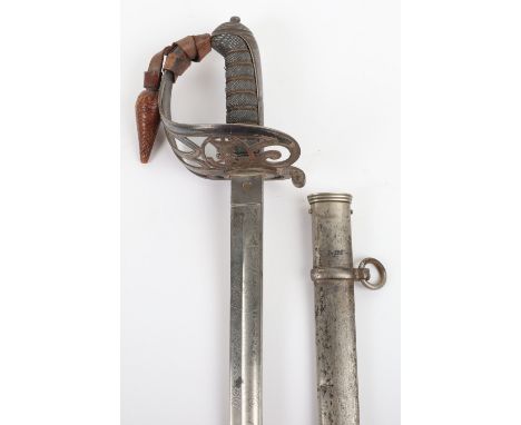 British 1827 Pattern Rifles Officers Sword of the 1st Cinque Ports Rifle Volunteers, fine regulation pattern sword with the h