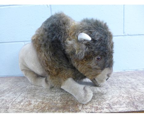 A large Steiff bison