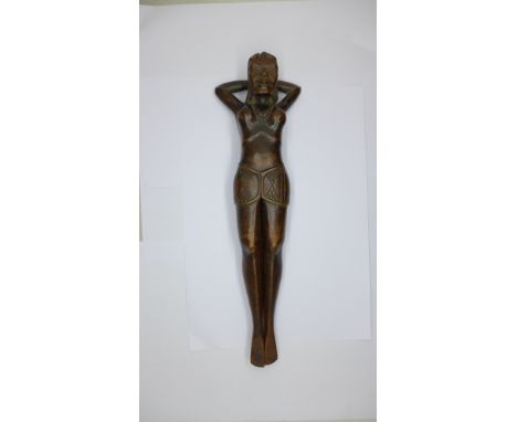 A carved figural nutcracker, Polynesian tourist piece